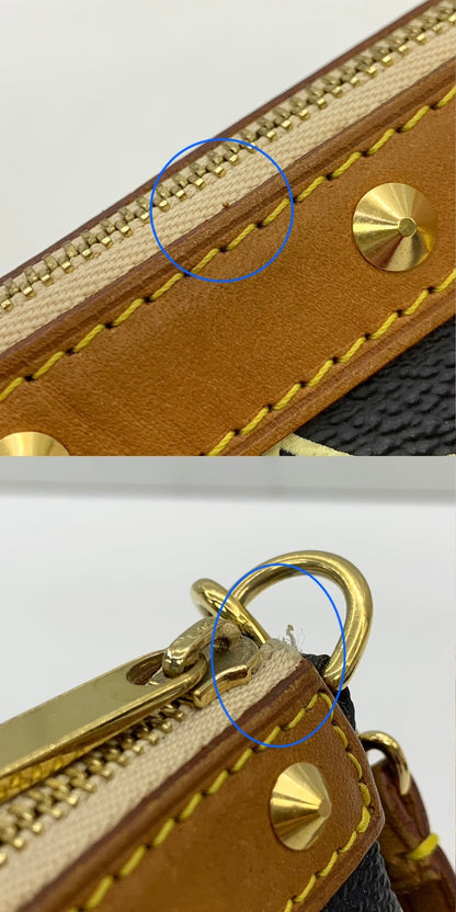Louis Vuitton x Takashi Murakami Black Multicolor Pochette