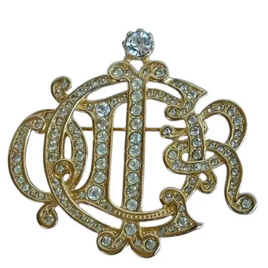 Vintage CD brooch
