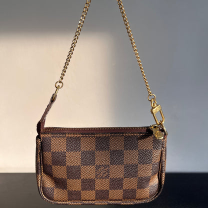 Vintage Louis Vuitton Damier Ebene Mini Pochette Accessoires Singapore