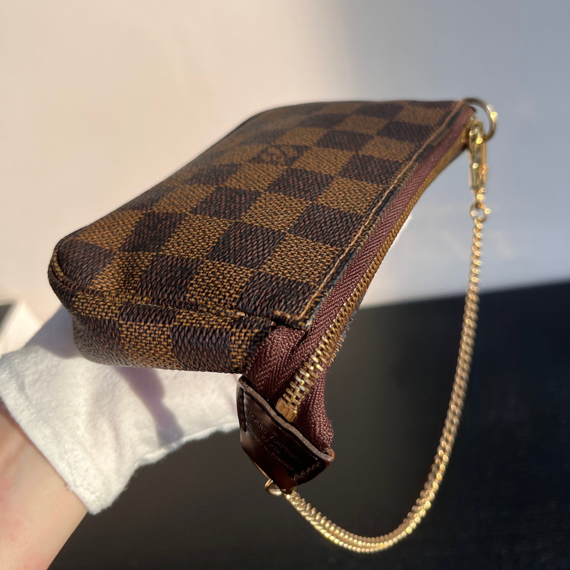 Vintage Louis Vuitton Damier Ebene Mini Pochette Accessoires