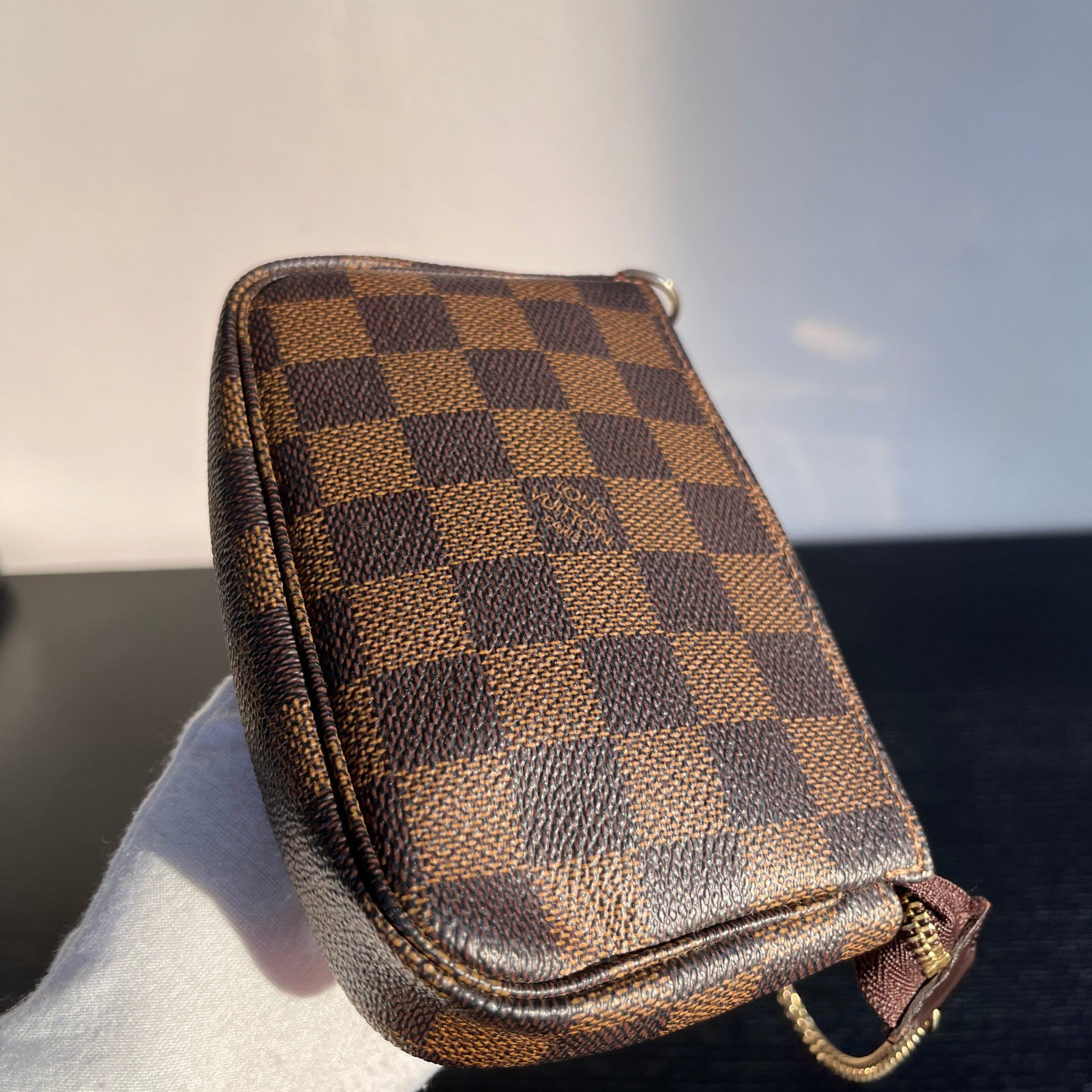 Vintage Louis Vuitton Damier Ebene Mini Pochette Accessoires Singapore