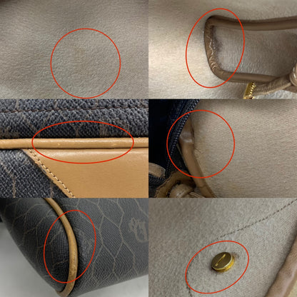 Christian Dior Vintage Honeycomb Coated Canvas Crossbody Bag