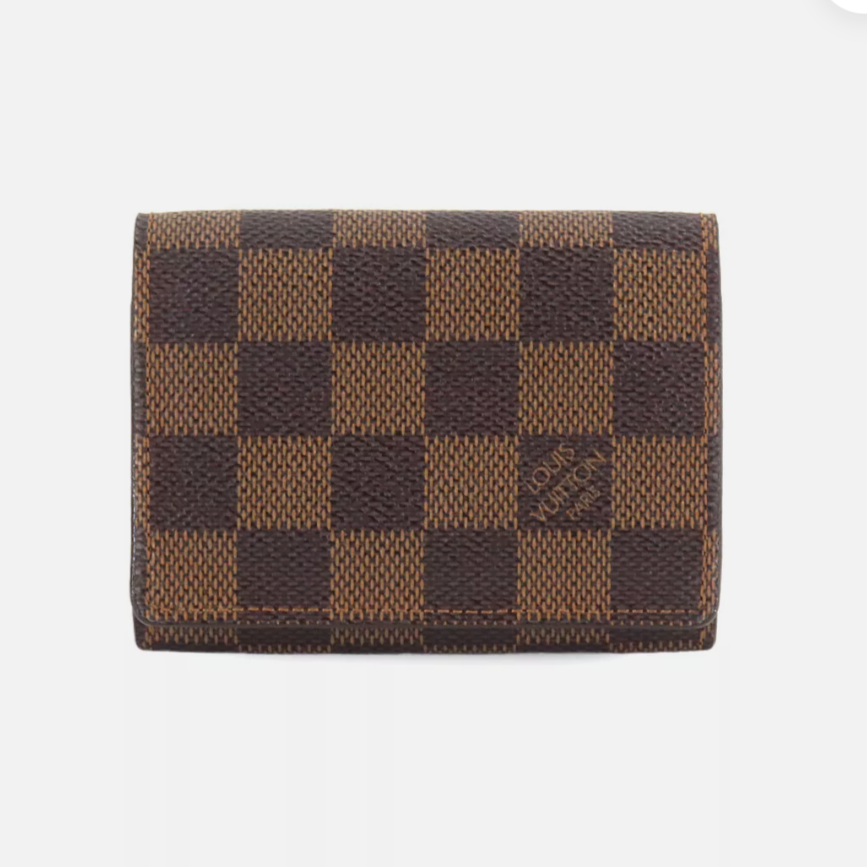 lv damier ebene vintage card holder N62920