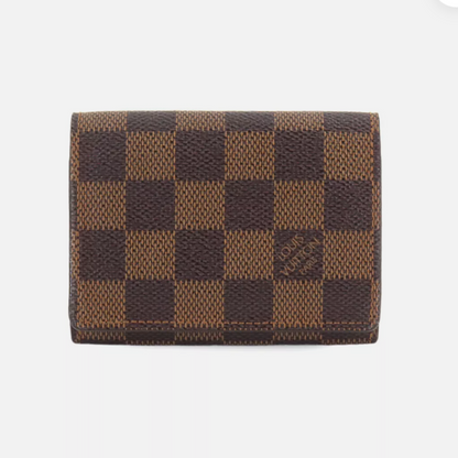 lv damier ebene vintage card holder N62920
