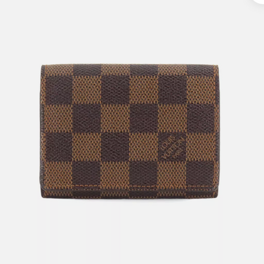 lv damier ebene vintage card holder N62920