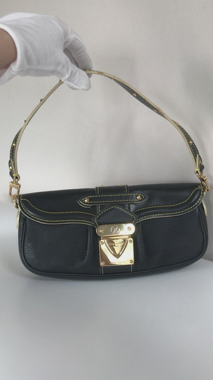 Louis Vuitton Black Suhali Le Precieux Pochette Clutch