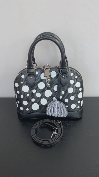 Louis Vuitton x Yayoi Kusama Alma BB Black Epi Crossbody Bag